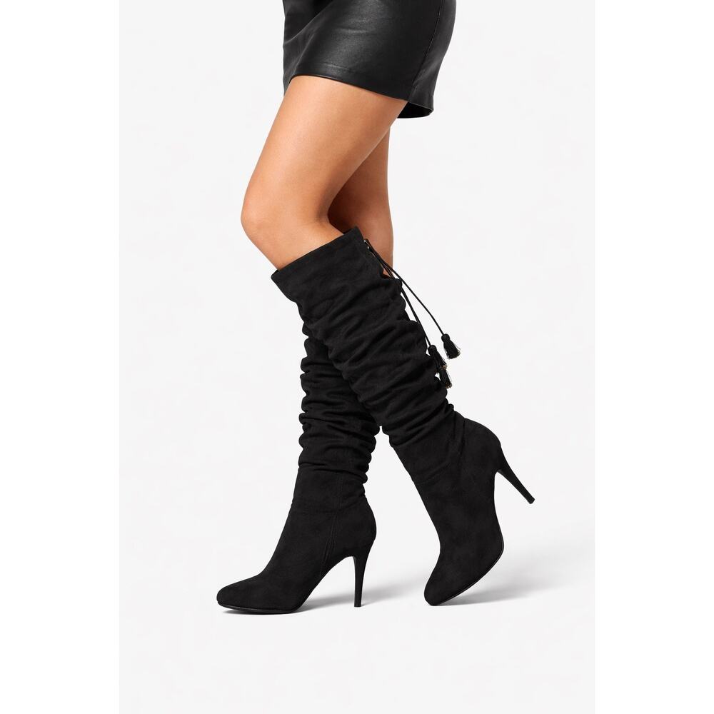 Thalia Sodi Brisa Knee High Slouchy Tassel Boots Size 9